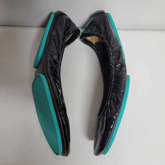 Teiks By Gravielli Obsidan Black Patent Leather Ballet Flats Size 9. - Picture 4 of 9